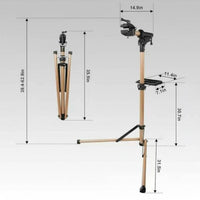 Quick Release Clamp Adjustable Cycle Workstand Heavy-Duty Cycle Repair Stand Tool Tray Workshop Equipment for Cyclists