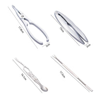 6 Pieces Seafood Spoon and Utensil Set Rust-Resistant Seafood Tools Kit Gift
