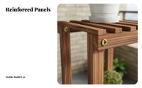 Space-Saving Multi-Tier Corner Flower Stand Sturdy Construction Tiered Corner Stand Stable Structure Plant Shelf Strong Load-Bearing for Gardeners, Homeowners, Apartment Dwellers, Balcony, Outdoor, Indoor, Living Room