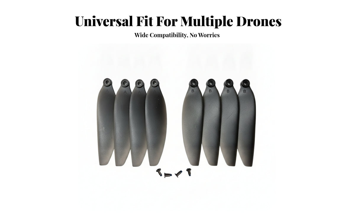 8 Pieces Mini Drone Propellers Replacement Propellers Rotors 58 Mm Propeller Set Easy to Install Included Screws