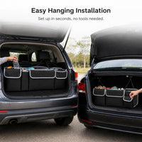Oxford Cloth Car Trunk Organizer Bag Backseat Hanging Storage