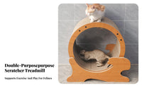 feline jogning Wheel Integrated shreding Surface feline Exercise Wheel noiseless Operation Feline Treadmill for Indoor felines, Indoors, Apartment, Living Room