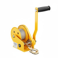 300kg Load Capacity Air Conditi Single R Installation Lift Detachable Hand Crank Winch Hoist Heavy-Duty Outdoor AC Unit Hoist High-Carbon Steel Construction for Installers, Repairmen, Maintenance Workers, Building Exteriors