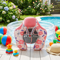 U-Shaped Baby Pool Swim Aid with Safety Harness Cushioned Baby Swim Swim Aid Padded Adjustable for Babies, Infants, Toddlers, Swimming Practice