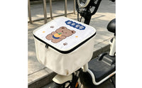 Electrically Assisted Cycle Basket Cover Waterproof Front Basket Cover Elasticized for Outdoor Parking