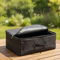 Travel Litter Box Portable Cat Litter Box with Handle Uncovered for Camping