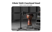 Handsliberated Playing Djembe Floor Stand Stable Support Drum Holder Portable Musical Instrument Accessory Collapsible Design for Percussionists, Musicians, Music Enthusiasts, Live Performance, Home Practice, Jam Sessions, Outdoor Gatherings
