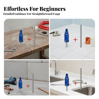 Hex Shank Pipe Thread Remover Stepped Body Valve Remover Metal Plumbing Tool Blue