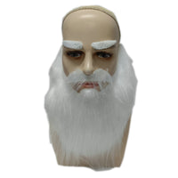 Santa Beard Set Elastic Straps White Santa Costume Beard Soft-Textured