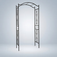 Garden Arch for Elegant Garden Decor and Plant Support, Heavy Duty Metal Garden Trellis for Climbing Vines, 229cm Tall Wedding Arch, 1 Pack