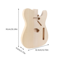 Easy to Customize Traditional Line Design Guitar Kit 21 Frets DIY Guitar Set Unfinished Wood Single-Cutaway Guitar Body Kit Noise Reduction for Beginners