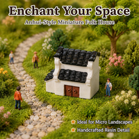 miniature house figurines