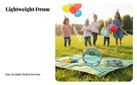 Transparent Design Double-Row Headed Tambourine Crisp Bright Sound Double-Row Musical Shaker Easy to Play Hand Percussion Ergonomic Grip for Musicians, Beginners, Band Practice, Bands, Parties, Music Class