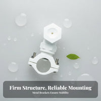 Easy Installation Snap-on Spray Nozzle Leak-Proof Pipe Clamp Misting Head Long-Lasting for Humidification, Dust Suppression, Cooling