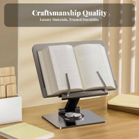 Multi-Functional Adjustable Bookrest Handsunrestricted Adjustable Textbook Easel Page Holders Book Stand adaptable for Students, Readers, Children, Study Room, Bedroom, School, Library