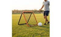Multi-Purpose Soccer Rebound Net Sturdy Frame Solo Passing Training Aid High Resilience Soccer Passing Training Aid Portable Design for Players, Beginners