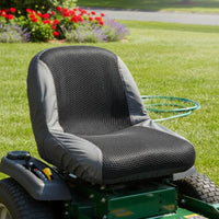 Lawn Mower Seat Cover Breathable Material Riding Mower Seat Cover Vehicle Accessory Resistant Sturdy Duty for Hot Weather