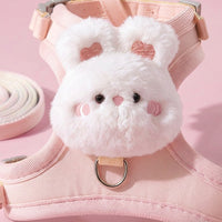 Cat Vest Harness and Leash Adjustable Set, Soft Breathable Pet Harness for Outdoor Walking, Reliable Fastening for Small Kittens