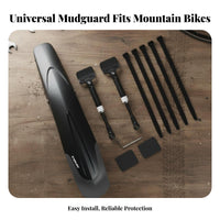 2 Pieces 26-29 Inch Bike Mudguard Widened Design Mountain Bike Mudguard Retractable Cycle Mudguard Long-Lasting Cycling