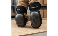 Ribbed Surface Rigid Cap Knee Pads Adjustable Straps Work Knee Pads Reinforced Safeguarding Gear Contoured for Laborers