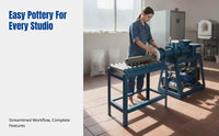 Vacuum Clay Pug Mill, Stainless Steel Clay Extruder, Ceramic Pottery Slab Machine, Double Shaft, Electric Oven Equipment