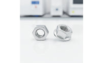 2 Pieces Hex Flange Nuts Hexagonal Hexagon Flange Nuts Fasteners Heavy Duty Long-Lasting for Mechanics, Machinery Assembly