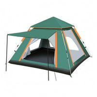 Quick-Open Square Camping Tent Mesh Side Openings Freestanding Tent 210D Oxford Material Instant Gazebo Wind Ropes