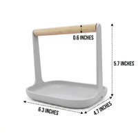 Parrot Perch Wooden Lumber Feathered Stand with Tray Base and Cup Holder, Small Bird Stand for Parrot Training