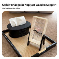 Narrow Slots Space-Saving Acrylic Lipstick Rack Desktop Lipstick Rack