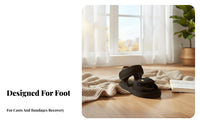 Safeguarding Foot Fracture Recovery Shoe Adjustable Straps Medical Shoe for Bandaged Foot Non-Skid Sole Ventilated Toe Cast Sandal Breathable Material for Patients, Adults, Seniors, Injury Rehabilitation, Indoors, Home, Outdoors