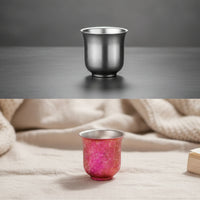 Titanium Teacup Lightweight Titanium Cup Lustrous Tea Bowl for Campers, Camping, Travel
