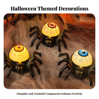 12 Pieces arachnidShaped Tea Light Reusable Spooky Decor for Haunted House Setup