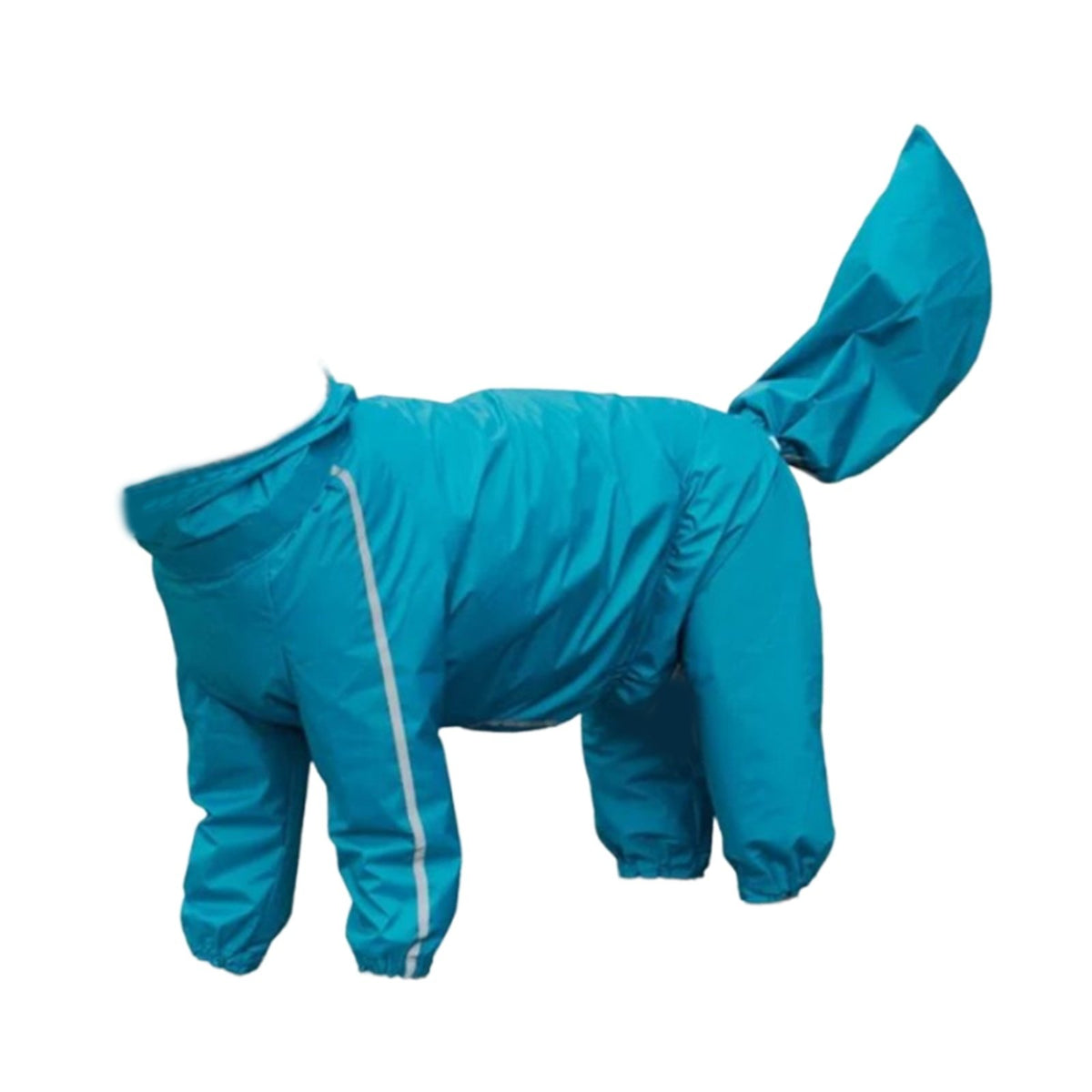 Four-Legged Dog Raincoat Male and Female Specific Design Full Coverage Dog Raincoat Hood with Clear Visor Canine Clothing for Outdoor