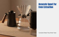 Pour Over Coffee Pot Set, Manual Home Mini Bean Grinding Kit, Beginner-Friendly Coffee Tools