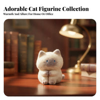 Cartoon Cat Figurine Random Design Cute Cat Everyday Life Figure Hidden Edition Perfect Gift for Young Adults, TV Cabinet