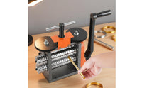 Jewelry Rolling Mill Adjustable Thickness Goldsmithing Press Machine Manual Rolling Mill Labor-Saving Gear Reduction