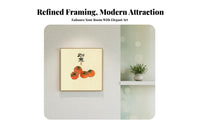 Beginner Friendly Persimmon Cross-Stitch Kit Good Fortune Symbol Chin Wish Wishwishes E D Wish Wishwishes Ign Needlepoint Kit Pre-Printed