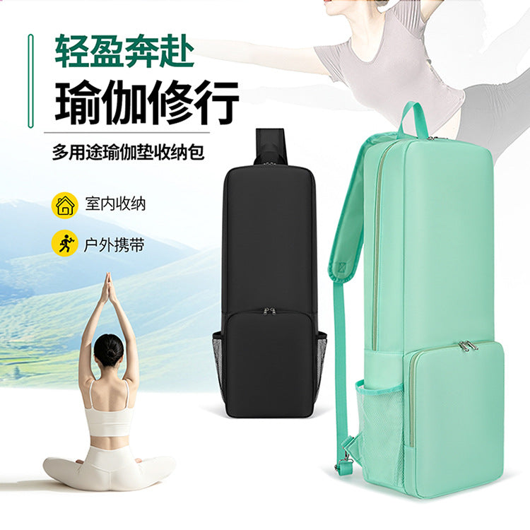 Yoga Gym Bag with Shoulder and Hand Straps for Indoor Sports