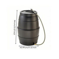 Outdoor Rain Barrel Connectable Rain Barrel with Hose Expandable Rainwater Collector Sturdy for Gardeners, Garden Irrigation