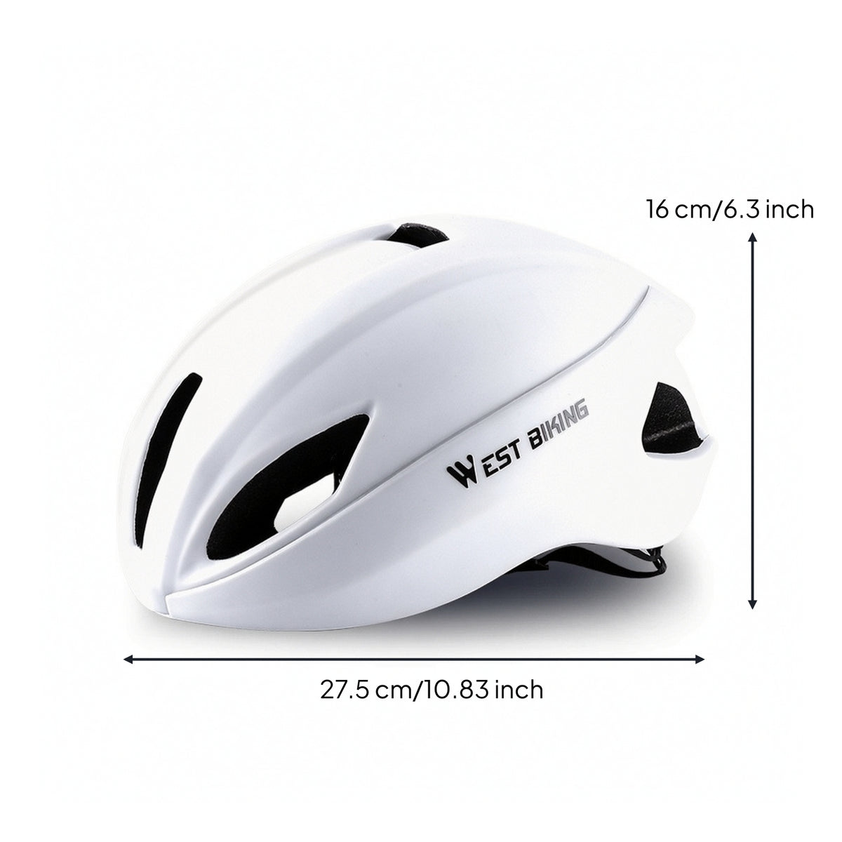 Adjustable Road Bike Helmet Streamlined Helmet with Straps Secure Snug for Outdoor Sports