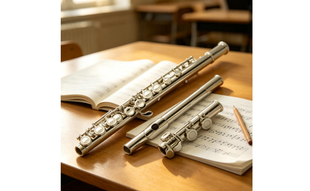 C Flute Concert Flute Silver-Tone Flauta Con Estuche for Beginners, Students, Academic Band, Rehearsal Concerts