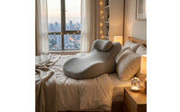 Prone Sleeping Pillow Ergonomic Contoured Prone Pillow Firm for Stomach Sleepers, Bed, Floor