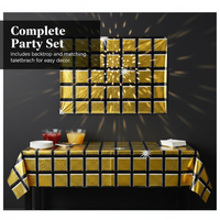 Disco Tablecloth Laser Background Decoration for Disco Theme Party
