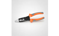 Multifunctional Electric Wire Stripper Plier Two-Tone Grips Wire Stripper Plier Spring-Loaded Stripping Pliers Steel Body for Electricians, Electrical Work