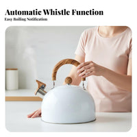 Whistling Tea Kettle Clear Whistle Folding Handle Kettle Folding Handle Water Boiler Effortless Pouring Spout Kitchenware