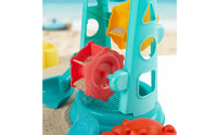 5 Pieces Plastic Sand Structure with Tools Rotating Sand Water Wheel Child-Friendly Sandbox Toys Outdoor for Toddlers