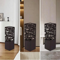 Metal Umbrella Stand Elegant Umbrella Stand with Cutout Design Storage Bin Space-Saving Sturdy for Entryway, Hallway