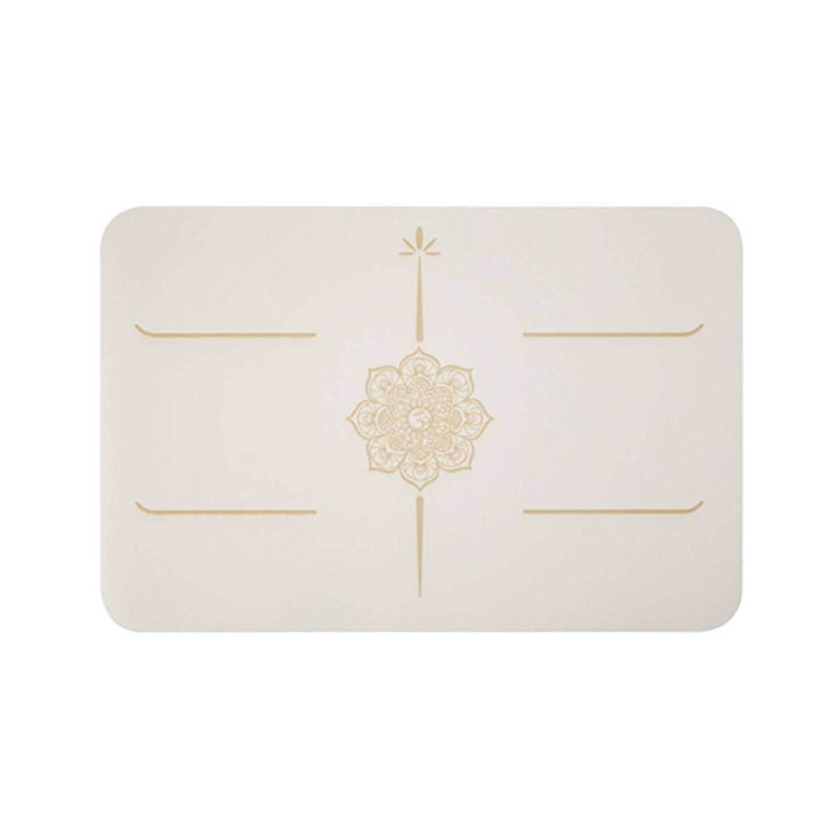 Two-layerLayer Handstand Mat Printed Fitness Mat with Alignment Lines Compact Rectangular for Yogis