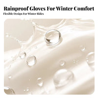 Thickened Soft Lining Waterproof Scooter Handlebar Muffs Windproof Winter Handlebar Gloves Universal Fit for Outdoor Commuting, Rainy Days