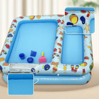 Portable Sand and Water Pool Lightweight Inflatable Play Basin Compact Safe for Garden